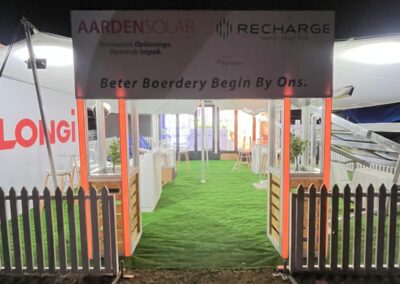 Entrance to Aarden Solar exhibition booth