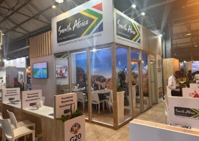 South Africa tourism booth at event